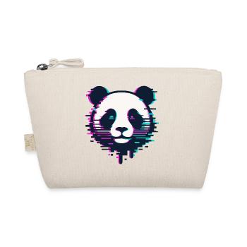 Glitch Panda - Organic Pouch - nature - Front