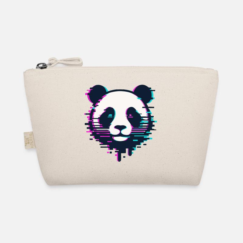 Glitch Panda Bio-Täschchen