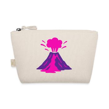Vulkanausbruch in pink - Bio-Täschchen - Natur - Vorne