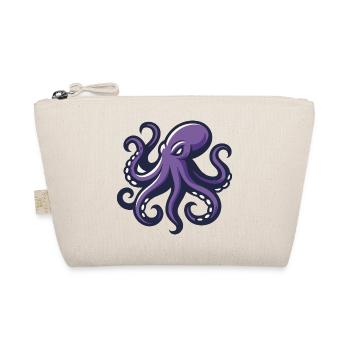 Octopus purple artist - Organic Pouch - nature - Front