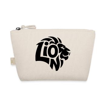 Lion - Cool Lion Logo - Organic Pouch - nature - Front