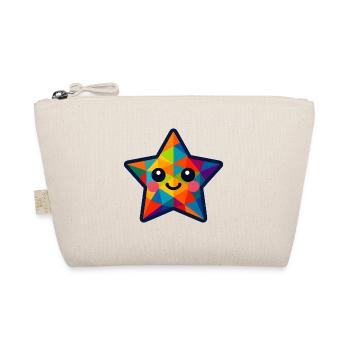 WPAP Polygon Kawaii Style Baby Star - Organic Pouch - nature - Front