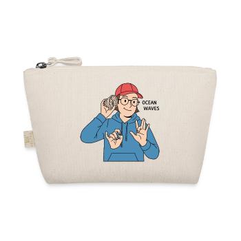 Sign Language Ocean Waves - Organic Pouch - nature - Front