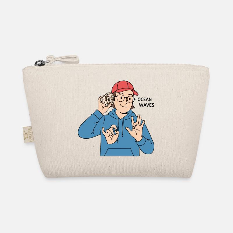 Gebärdensprache Ocean Waves Bio-Täschchen