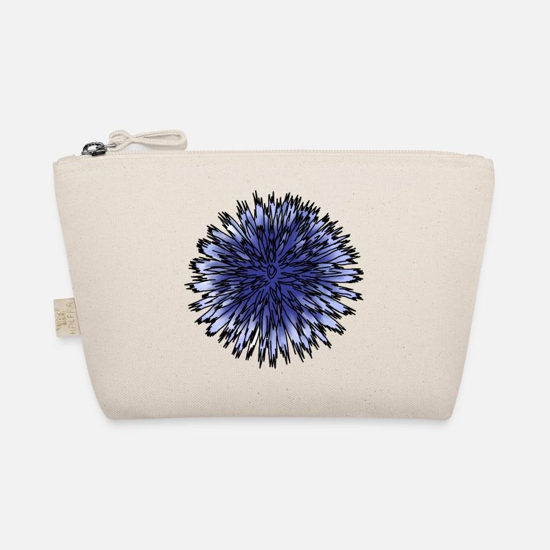 Blue Thistle Flower Organic Pouch