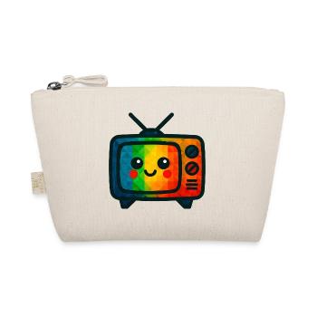 WPAP Polygon Kawaii Style Toy TV - Organic Pouch - nature - Front