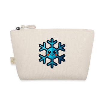 WPAP Polygon Kawaii Style Toy Snowflake - Organic Pouch - nature - Front