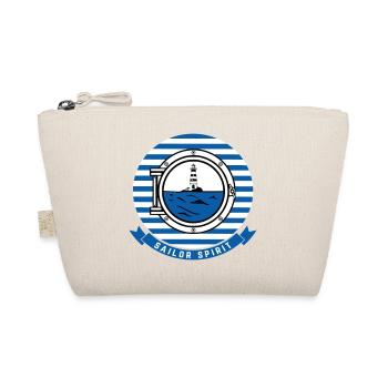 Sea Lighthouse Illustration in Nautical Style - Organic Pouch - nature - Front