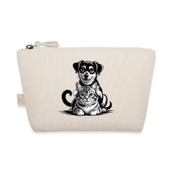Beste Freunde von Hund und Katze - Bio-Täschchen - Natur - Vorne