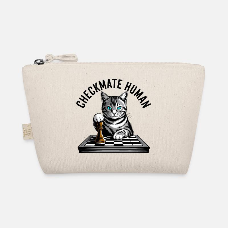 Checkmate Human Chess Cat Organic Pouch