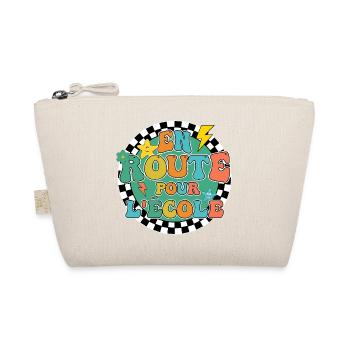 Auf dem Weg zur Schule, zurück in die Schule, Geschenk - Bio-Täschchen - Natur - Vorne