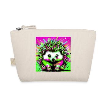 hedgehog - Organic Pouch - nature - Front