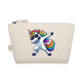 Dabbing Unicorn Dab Unicorn Girl Unicorns - Organic Pouch - nature - Front