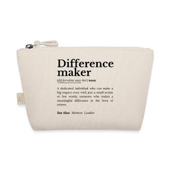 Difference Maker – Citation inspirante - Trousse biologique - nature - Devant