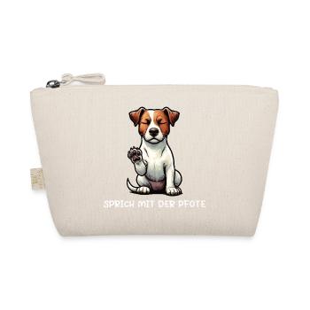 Talk to the paw Jack Russel terrier Jackie - Organic Pouch - nature - Front