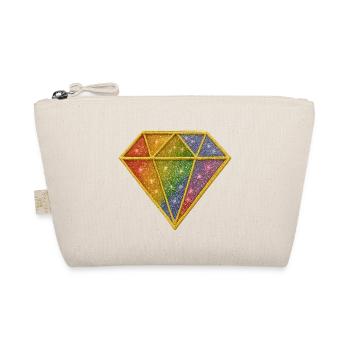 Diamant arc-en-ciel avec motif poussière d'étoile - Trousse biologique - nature - Devant