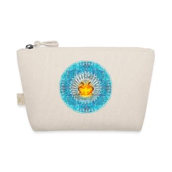 Heilige Flamme Mandala Design Ibiza - Bio-Täschchen - Natur - Vorne