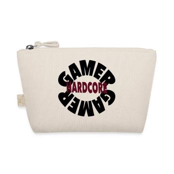 Gamer Hardcore – Bold Gaming Statement - Organic Pouch - nature - Front