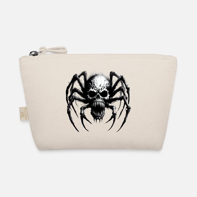 Halloween Monster Spider Skull Organic Pouch