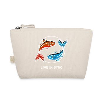 Two Pisces Yin Yang Harmony Saying - Organic Pouch - nature - Front