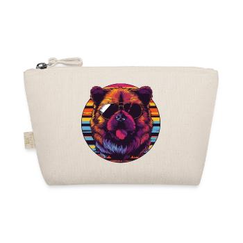 Labrador in retro sunset style - Organic Pouch - nature - Front