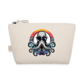 Octopus with sunglasses - Organic Pouch - nature - Front