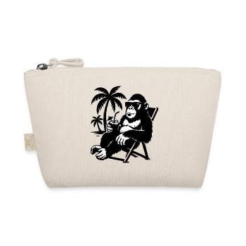 Lässiger Affe mit Sonnenbrille und Kokosnuss - Trousse biologique - nature - Devant