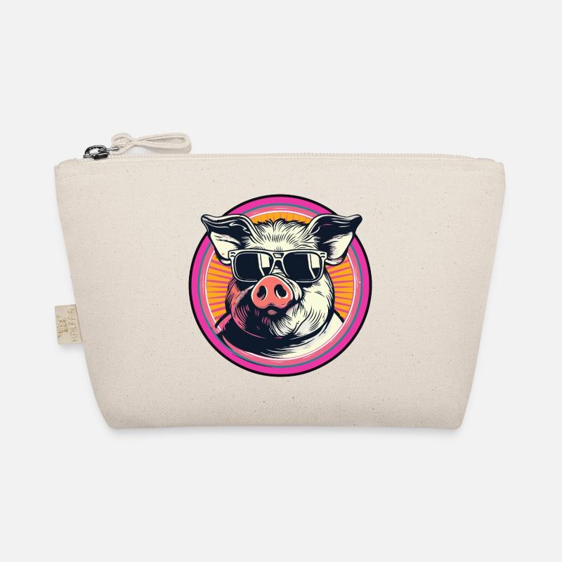 Coolres cochon avec lunettes de soleil Trousse biologique