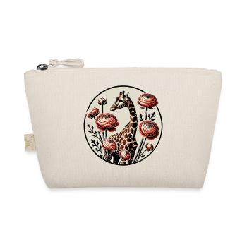 Motif girafe et mandala floral - Trousse biologique - nature - Devant