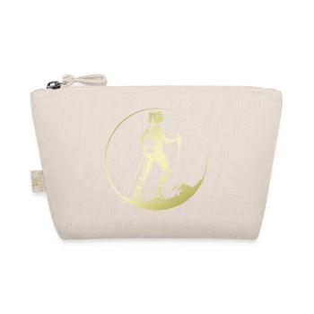 Nordic Walking Silhouette - Organic Pouch - nature - Front