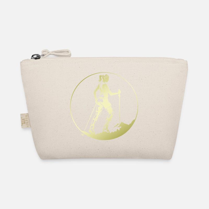 Silhouette de marche nordique Trousse biologique