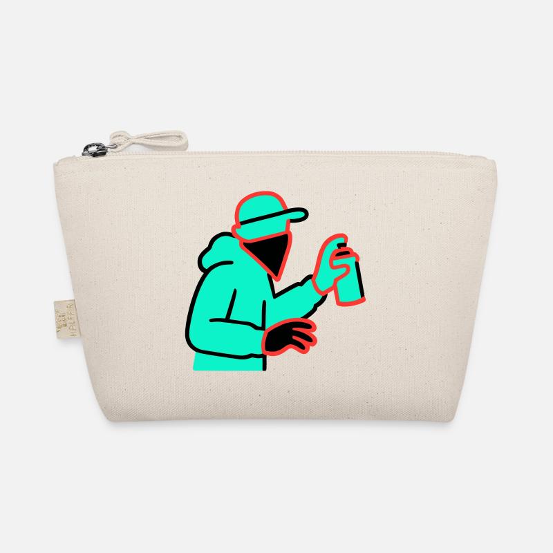 Neon Graffiti Sprayer Bio-Täschchen