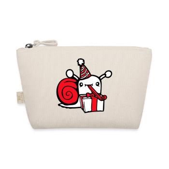escargot anniversaire fête cadeaux chapeau mignon - Trousse biologique - nature - Devant
