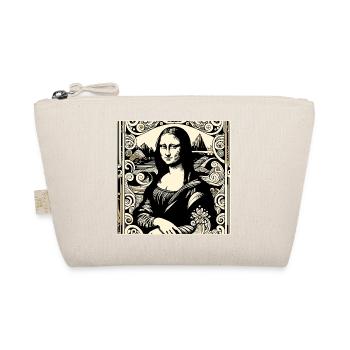 Renaissance Porträt im Ornamentstil - Bio-Täschchen - Natur - Vorne