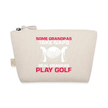 Funny Grandpa Golfing Is Better Than Naps - Bio-Täschchen - Natur - Vorne