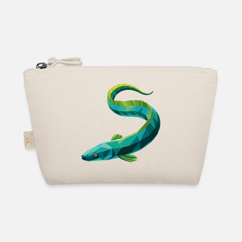 Anguille - Cool Low Poly Logo Trousse biologique