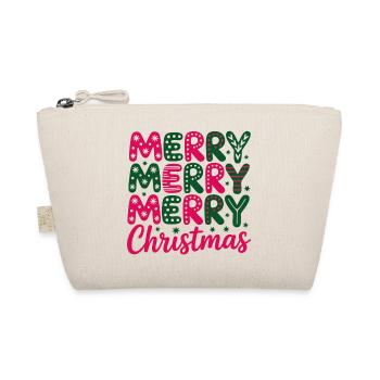 Retro Neon Weihnachtslord Design - Bio-Täschchen - Natur - Vorne