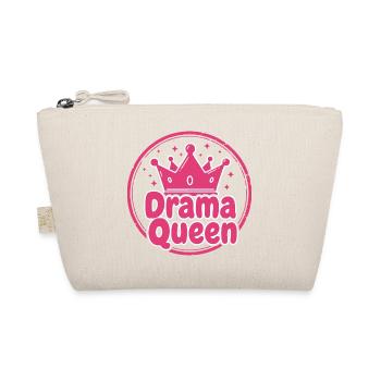 Drama Queen Fun Shirt Hoodie - Organic Pouch - nature - Front