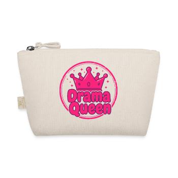 Drama Queen Fun Shirt Hoodie - Organic Pouch - nature - Front