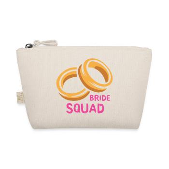 Bride Squad Rings Hen Party - Organic Pouch - nature - Front