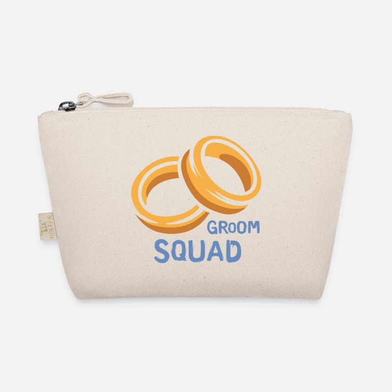Groom Squad Rings Bachelor Party Organic Pouch