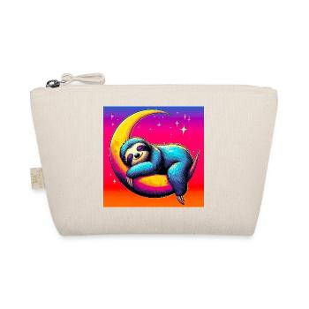 Sloth sleeps on the Moon - Organic Pouch - nature - Front