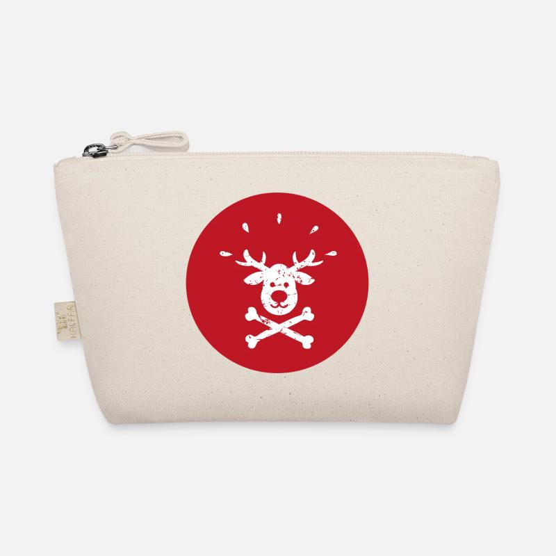 Jolly Roger Rudolph Reindeer Christmas Design Organic Pouch