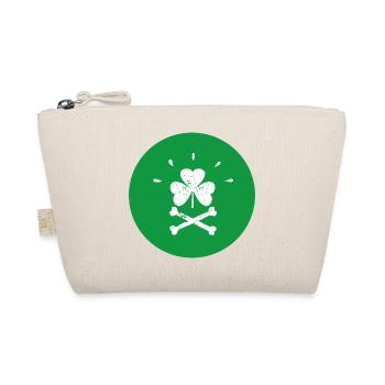 Jolly Roger Shamrock St. Patrick's Day - Bio-Täschchen - Natur - Vorne