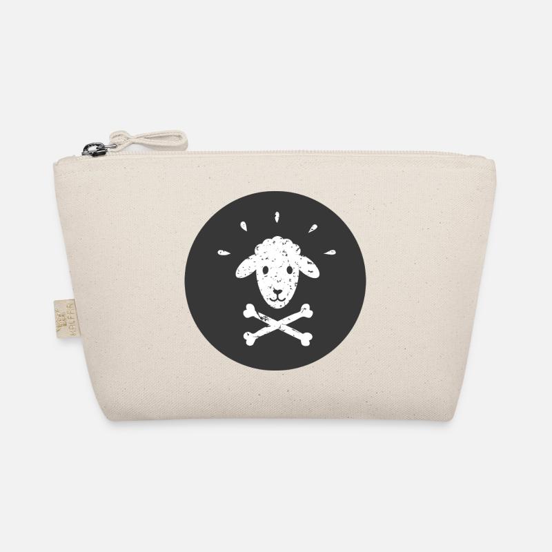 Jolly Roger Mouton Pirate sur Black Circle Trousse biologique