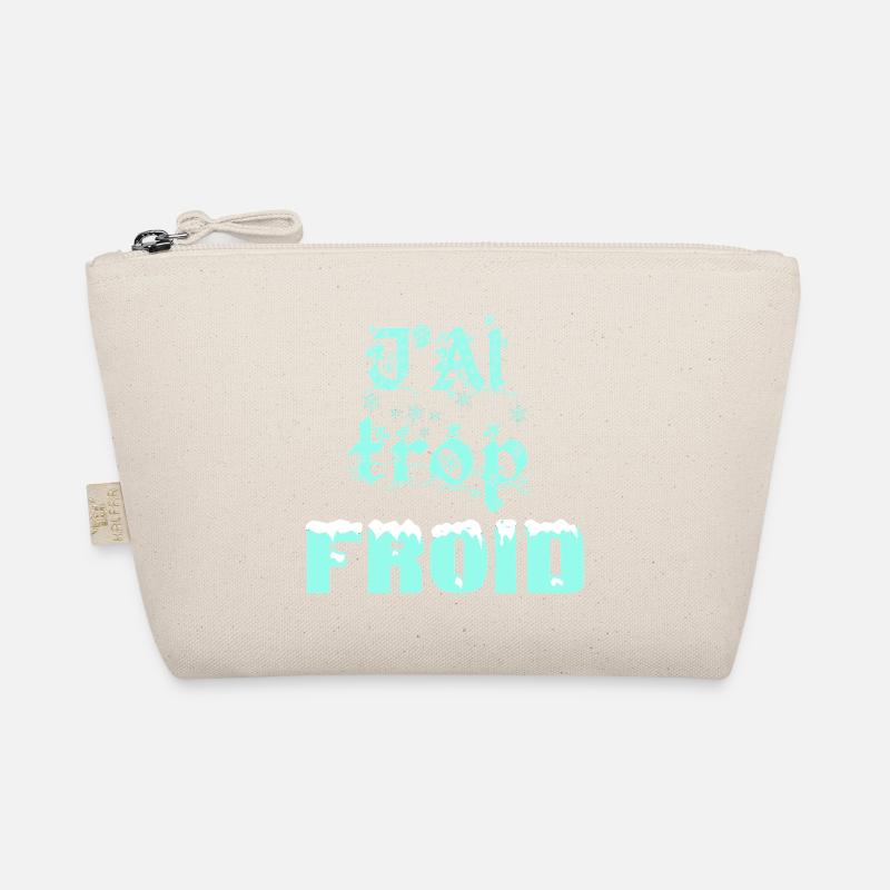 Winter Frost Typography Trousse biologique