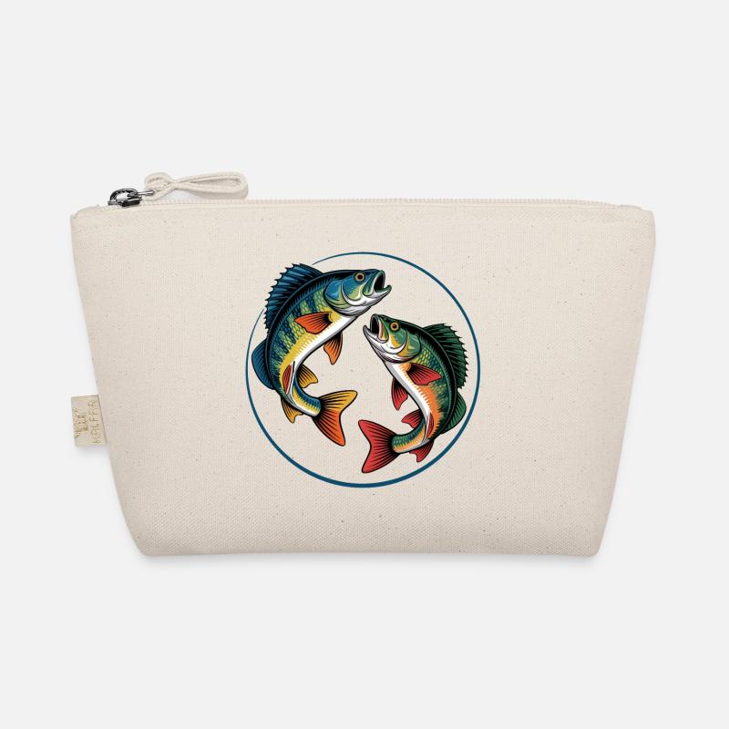 Zwei springende Barsche Bio-Täschchen