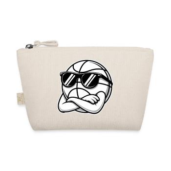 Cooler Basketball - Sportlogo - Bio-Täschchen - Natur - Vorne