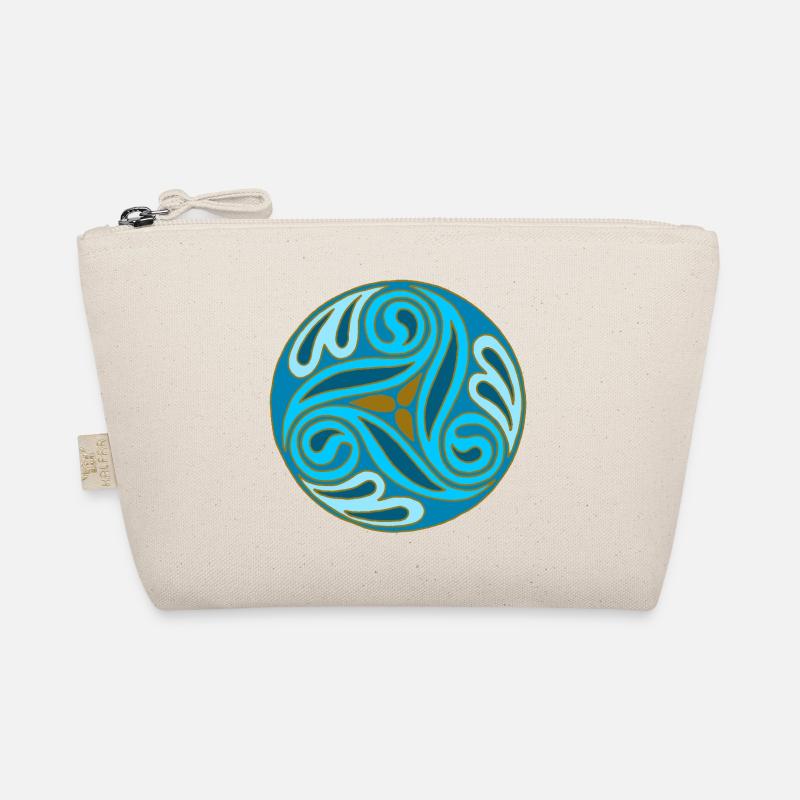 Blue Celtic Sphere Organic Pouch