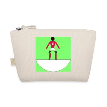 Subbuteo athlete number 5 on the green field - Organic Pouch - nature - Front